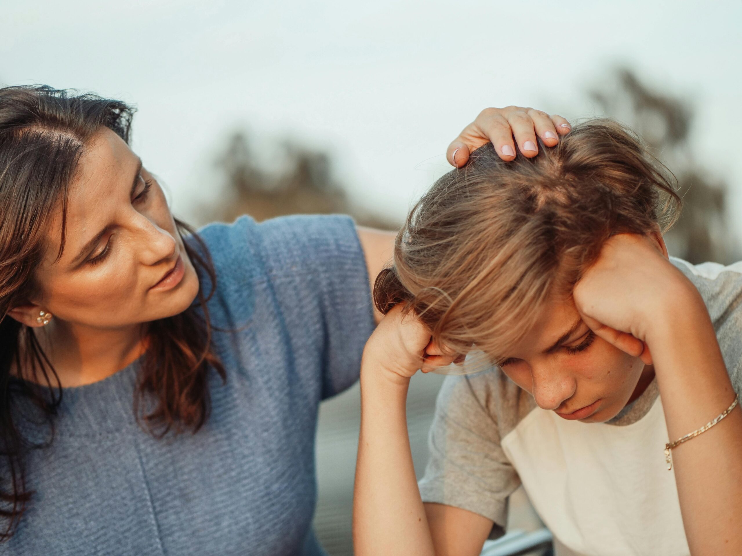 Childhood anxiety needs a caring parent to talk to.